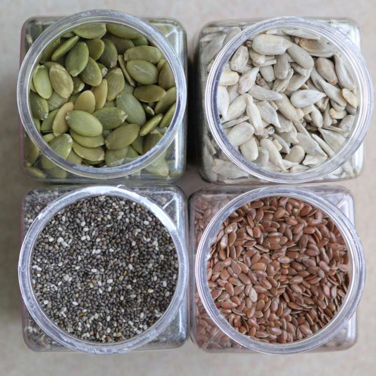 Pumpkinseeds Chiaseeds Sunflowerseeds Flaxseeds multiple seeds
